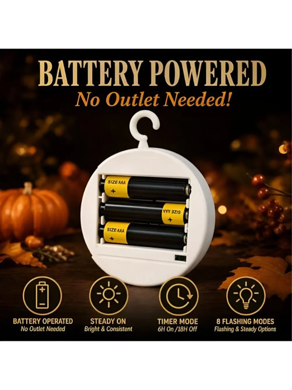 Fall Decor Fall Lights 2026, Thanksgiving Decorations LED Lights